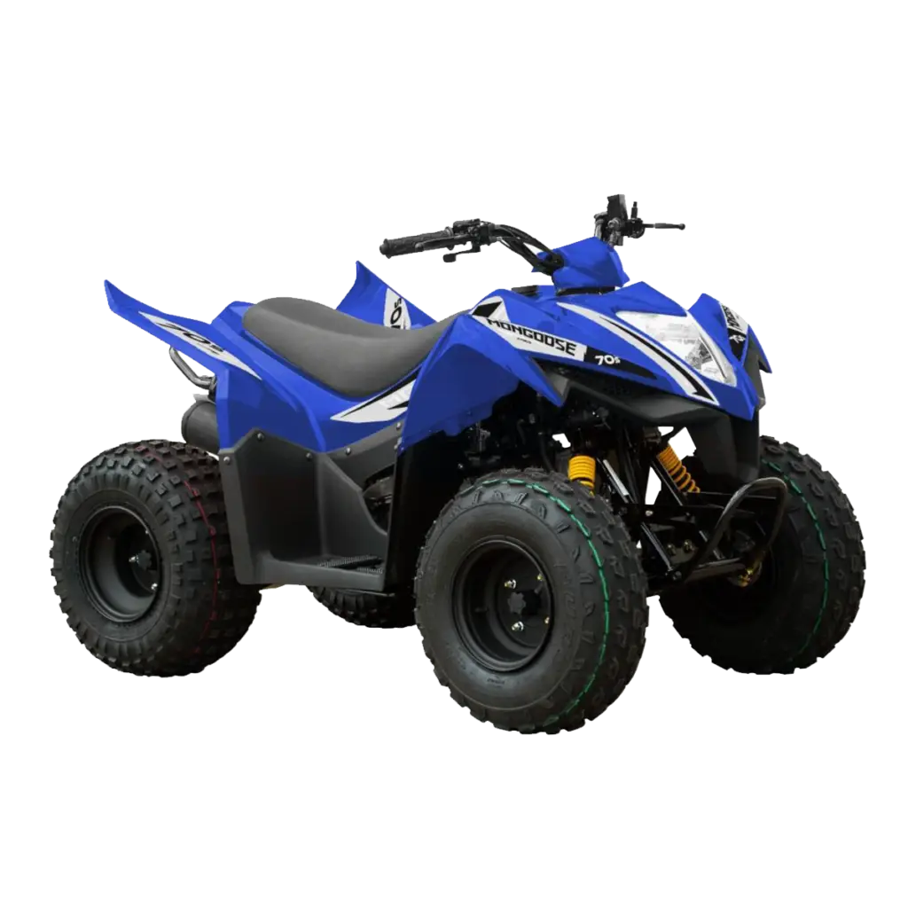 Kymco 2022 Mongoose 70S ATV in the color blue